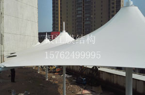 泰安銀行樓頂遮陽(yáng)棚